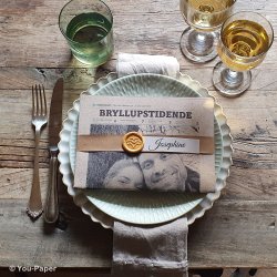 Bordkort med hndlavet segl