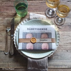 Bordkort med hndlavet segl