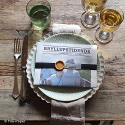 Bordkort med hndlavet segl