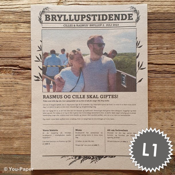 Bryllupstidende | Build It i naturlook