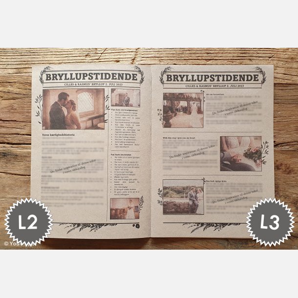 Bryllupstidende | Build It i naturlook