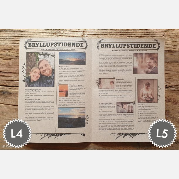 Bryllupstidende | Build It i naturlook