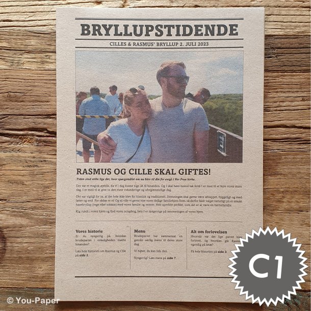 Bryllupstidende | Build It i naturlook