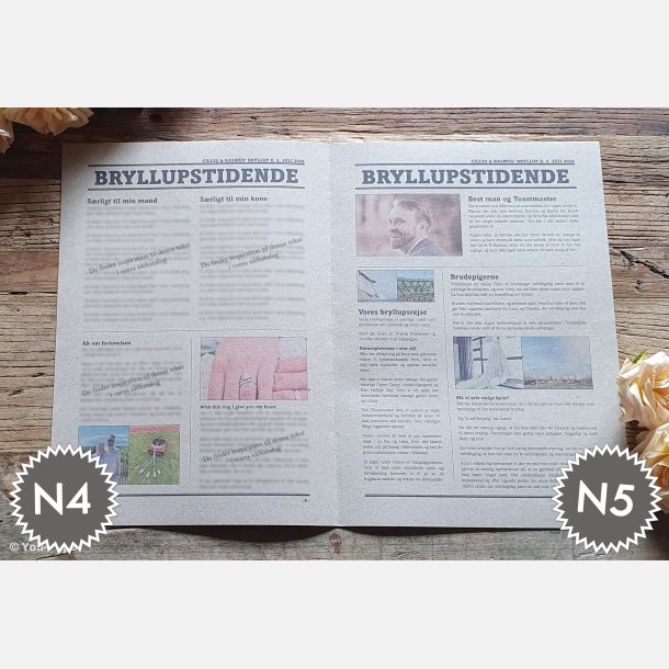 Bryllupstidende | Build It i naturlook