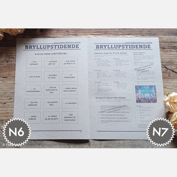 Bryllupstidende | Build It i naturlook