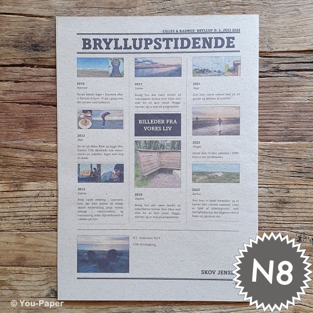 Bryllupstidende | Build It i naturlook