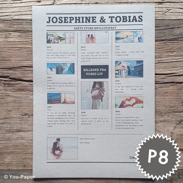 Bryllupstidende | Build It i naturlook