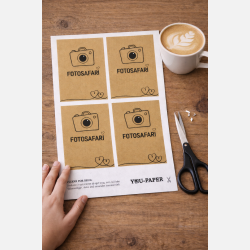 Print Selv - Fotosafarikort | Bryllup