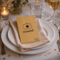 Fotosafarikort som bordunderholdning til konfirmation &ndash; aktiver g�ster med fotoopgaver