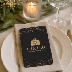 Kreative fotoopgaver p� elegante fotoopgave kort, der engagerer g�sterne og skaber minder fra enhver fest