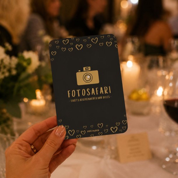 Fotosafarikort Livsbegivenheder med kreative fotoopgaver til fest, bryllup, konfirmation, f�dselsdag og jubil�um.