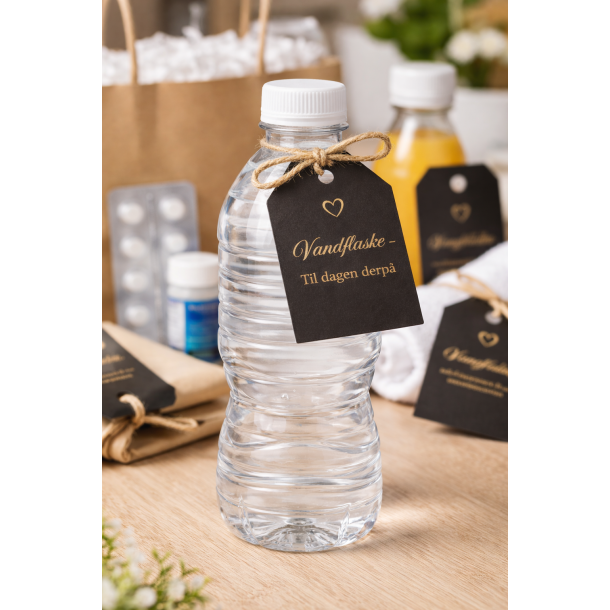 Hangover kit til bryllupsg�ster &ndash; dagen derp� gave fra brudeparret med sm� hj�lpsomme produkter