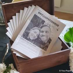 Krlighedskassen trykt med jeres initialer