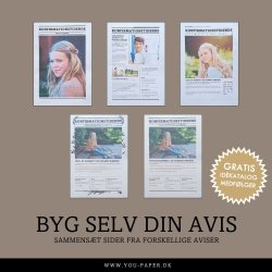 Eksempel p� konfirmationsavis som underholdning til konfirmation