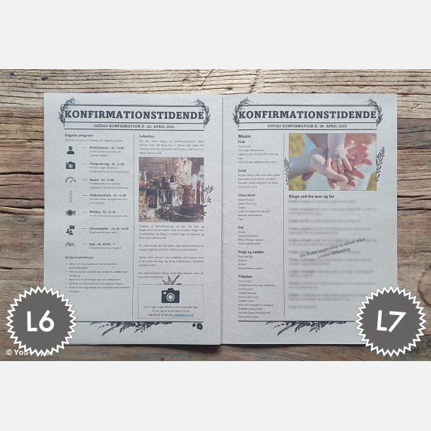 Konfirmationstidende | Build It i naturlook