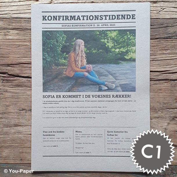 Konfirmationstidende | Build It i naturlook