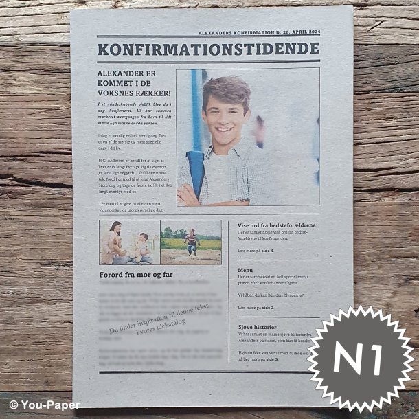 Konfirmationstidende | Build It i naturlook
