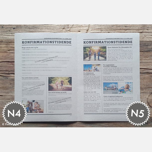 Konfirmationstidende | Build It i naturlook