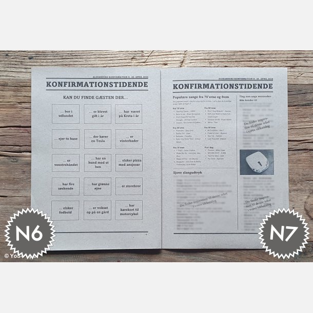 Konfirmationstidende | Build It i naturlook