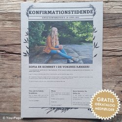 Konfirmationstidende | Classic Leaf i naturlook