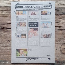 Konfirmationstidende | Classic Leaf i naturlook