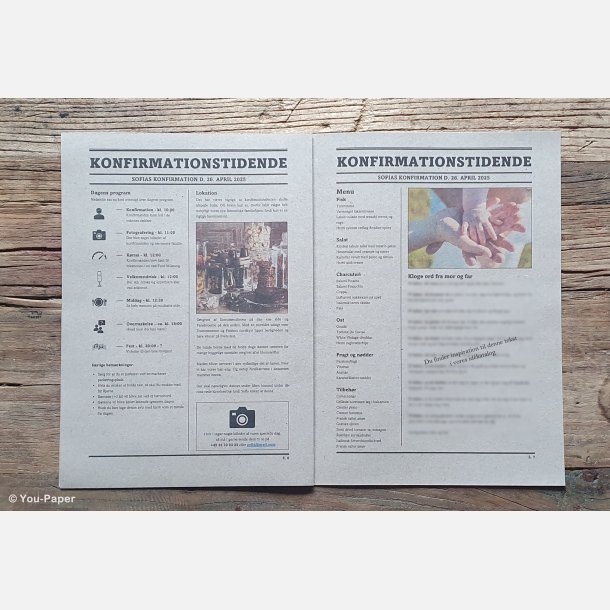 Konfirmationstidende | Classic i naturlook