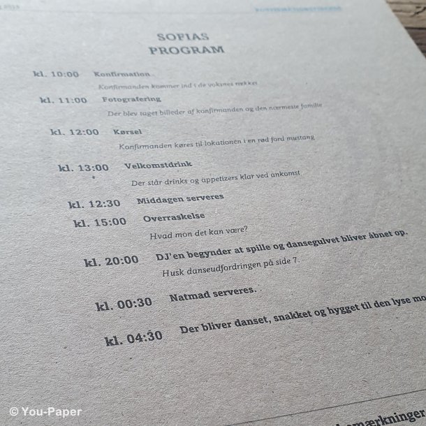 Konfirmationstidende | Colorful i naturlook