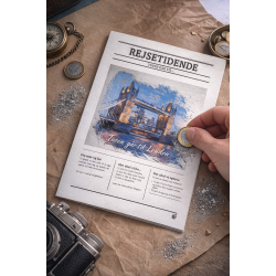 Forside af Rejsetidende - avis der kan gives som gave med rejseoplevelse